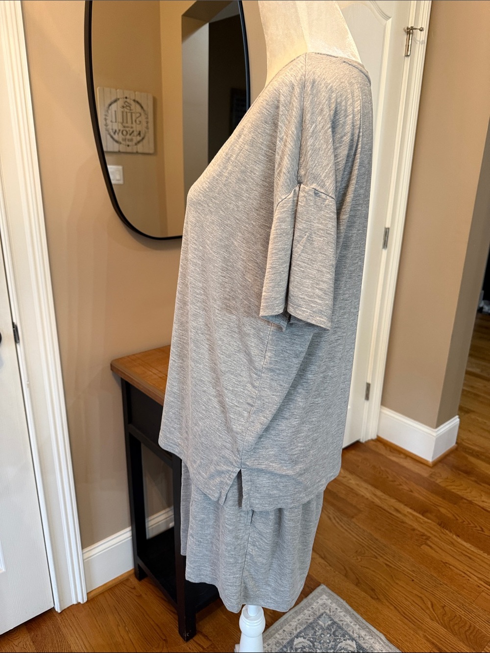 Soma Cool Nights Heather Gray Pajama Set Large Soft Lounge Sleepwear - Picture 6 of 8